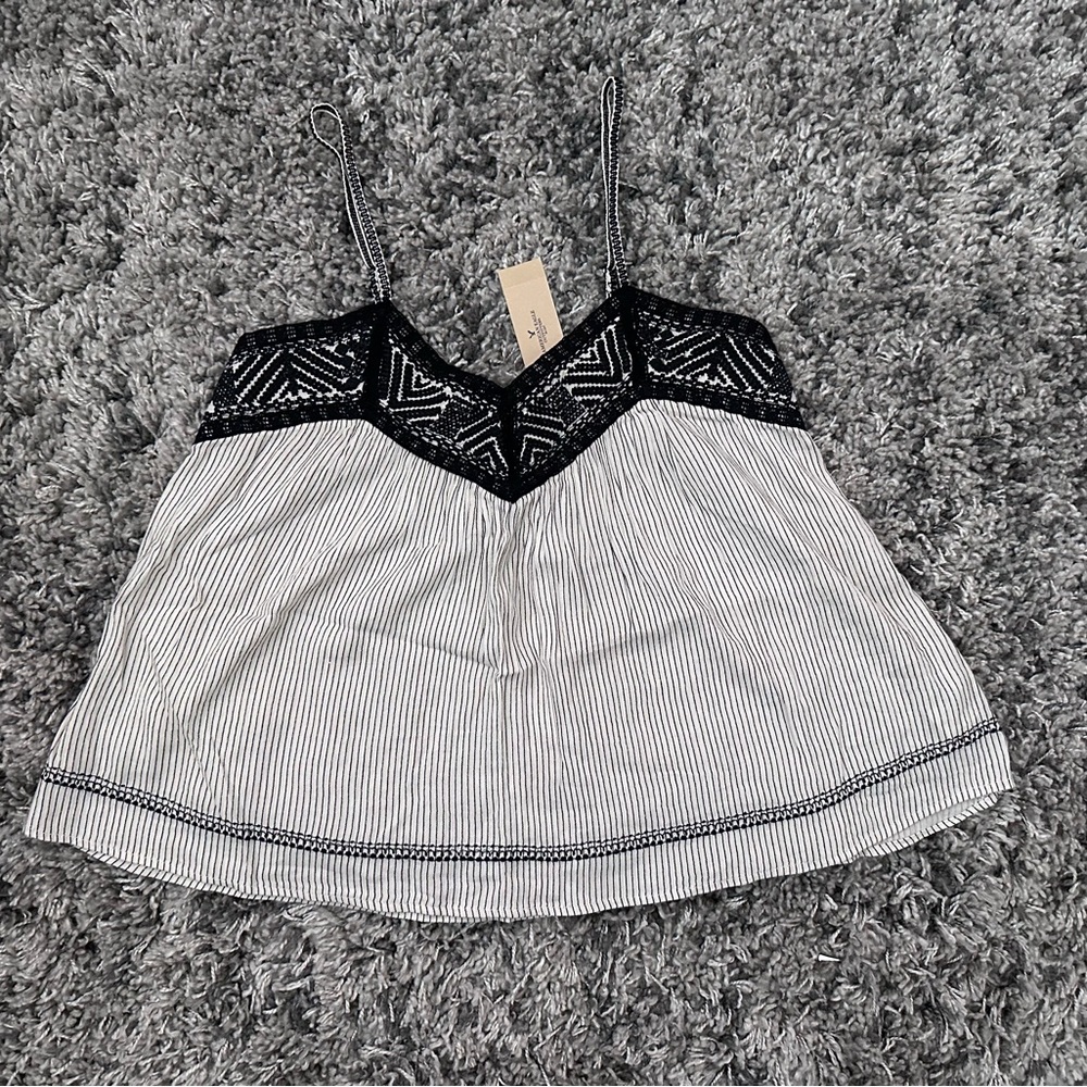 🕷️NWT American Eagle Striped Women's Top